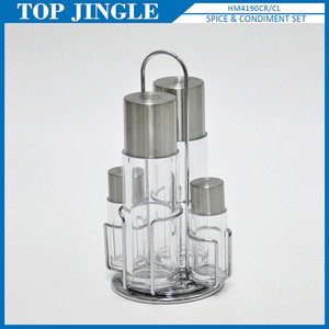 Support de pot de sauce en forme de croix de conception de base rotative unique - Product Image 1