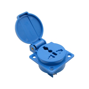 IP44 étanche <span class=keywords><strong>prise</strong></span> de courant universelle avec couvercle rond En Nylon ignifuge extérieur matériel de <span class=keywords><strong>prise</strong></span> électrique 240V 10A - Product Image 6