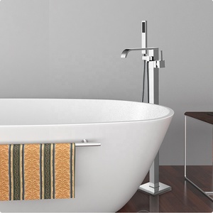 Chrome Plaqué Griffe Pied Baignoire En Laiton Mélangeur de Support de Plancher De Salle De <span class=keywords><strong>Bain</strong></span> Douche Robinet De Baignoire - Product Image 4