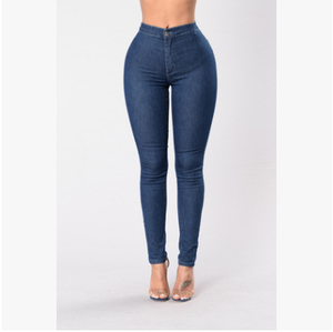 A <span class=keywords><strong>Vita</strong></span> alta Pantaloni Della Matita Dei <span class=keywords><strong>Jeans</strong></span> per Le Donne Signore Sexy Slim Fit Scarni Elastici Dei Pantaloni Dei <span class=keywords><strong>Jeans</strong></span> - Product Image 1