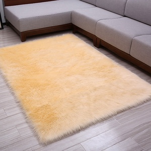 <span class=keywords><strong>Tapis</strong></span> en fausse fourrure blanche, accessoire, prix d'usine, service OEM, en peluche, pour l'entretien de la maison, offre spéciale - Product Image 4