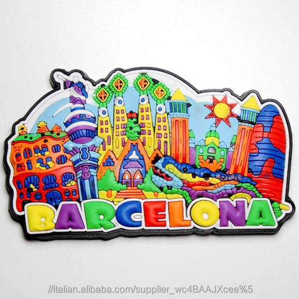 Spagna magnete frigorifero Magnete da viaggio 3D Ibiza Spagna per frigorifero a forma di ancoraggio adesivo da viaggio souvenir decorazione per casa e cucina