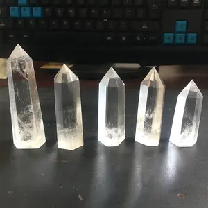 wholesale Natural clear quartz tower crystal Point healing wand