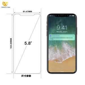 5D Transparent Tempered Glass For iPhone 7-15 Pro Max 9H Shockproof Screen Protector