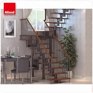 Elegante fácil instalar buen precio viga <span class=keywords><strong>de</strong></span> acero escalera <span class=keywords><strong>de</strong></span> madera - Product Image 1