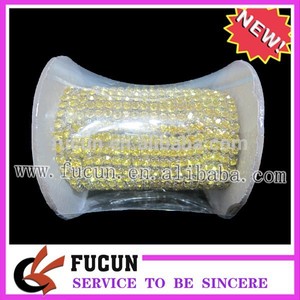de colores brillantes de una hilera de diamantes de imitación de estiramiento trim de strass - Product Image 1