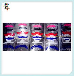 Déguisement de fête d'halloween, pas cher, élégant, noir en peluche, <span class=keywords><strong>moustache</strong></span> drôle, HPC-2828 - Product Image 5