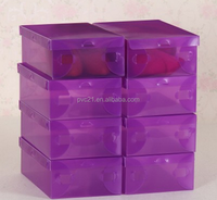 Boîte à chaussures en plastique transparente boîte cadeau transparente personnalisée en PVC boîte pour animaux de compagnie