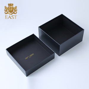 Small Golden Embossing Logo Lid And Tray Custom Watch Black Box,watch band box,For apple watch box
