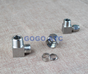 Raccordo Rapido ZG3/8 Filettatura Maschio D.E. 8 mm Tubo Rigido Acciaio Inox Gomito ad Angolo Retto Connettori Flessibili per Tubi <span class=keywords><strong>Sanitari</strong></span> - Product Image 3