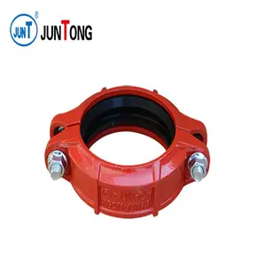 fm ul approved ductile iron grooved fitting flexible coupling