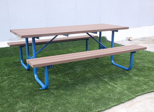 Arlau-mesa de picnic de madera con Banco, para exteriores - Product Image 3