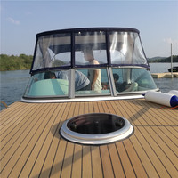 FLIT-730 Chine fabricant fibre de verre revêtement de sol de haute qualité sport moteur hors-bord vitesse bateau 7.3M Crusing Yacht vente en gros