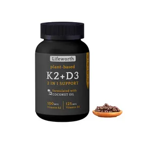 K2 소프트젤 캡슐을 포함한 평생 비타민 d3 오일 멀티 비타민 보충제