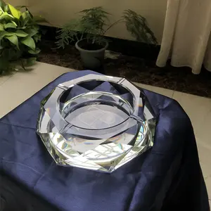 MH-YH038 cinzeiro de cristal transparente para decoração de casa