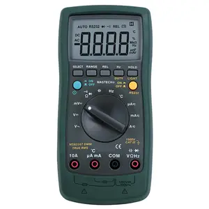 MASTECH MS8226T Peralatan Arus Langsung, dengan Multimeter Digital Rentang Otomatis True RMS DMM HZ Kapasitansi Pengukur Suhu