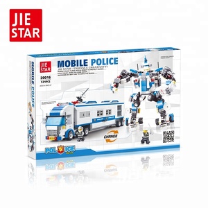 Bau roboter modell kunststoff ändern kinder polizei blöcke - Product Image 2