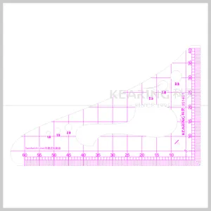 Régua de escala japonesa (1:4), régua para fazer vestuário, régua de design de moda #851401