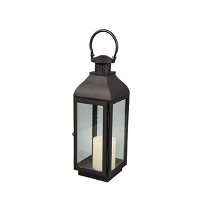 Hot Product Popular Garden Black Candle Holders Galvanized Metal <strong>Lantern</strong> <strong>Set</strong> of 3 - Product Image 4