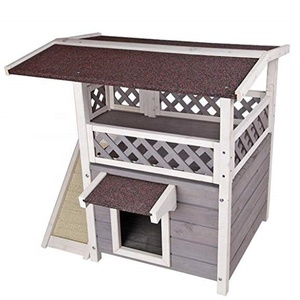 Kayu Anjing Peliharaan Cina Murah Luar Ruangan Rumah Kayu Kucing Anjing Tahan Cuaca untuk Hewan Peliharaan - Product Image 3