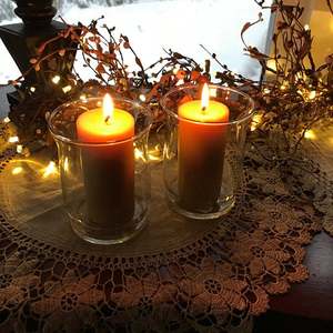 <strong>Large</strong> Wide Organic Beeswax Cylinder Pillar <strong>Candles</strong> Handmade Beeswax <strong>Candles</strong> - Product Image 3