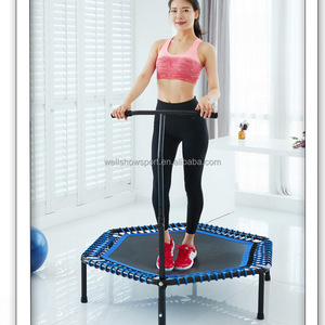 Trampoline de sport Wellshow avec barre de maintien réglable, rebondisseur de fitness, entraîneur cardiovasculaire pour adultes - Product Image 6