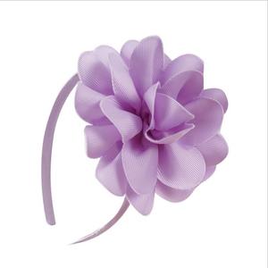 Ragazze Solid Hairband Dei Bambini di Colori Della Caramella Coperto la Fascia con il Fiore Del Nastro Del Grosgrain Arco Handmade Hairbands Copricapo - Product Image 3