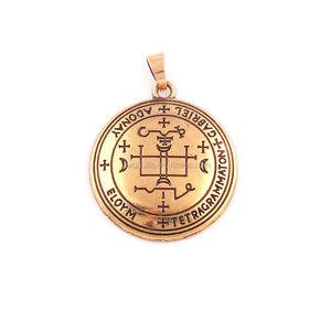 Pendentif Talisman Archange <span class=keywords><strong>GABRIEL</strong></span> Personnalisé Huilin, Croix en Argent et Or, Sigil d'<span class=keywords><strong>ANGE</strong></span> <span class=keywords><strong>GABRIEL</strong></span>, Pendentif Angélique - Product Image 5