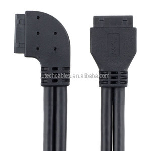 Cable USB 3.0 en Ángulo Izquierdo de 90 Grados, de 20 Pines y 19 Pines, Hembra a Hembra, de 50 cm - Product Image 3