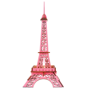 Trực tuyến người bán top-bán câu đố bằng gỗ Montessori trò chơi bán buôn giá rẻ giáo dục 3D Eiffel tháp lắp ráp đồ chơi - Product Image 4