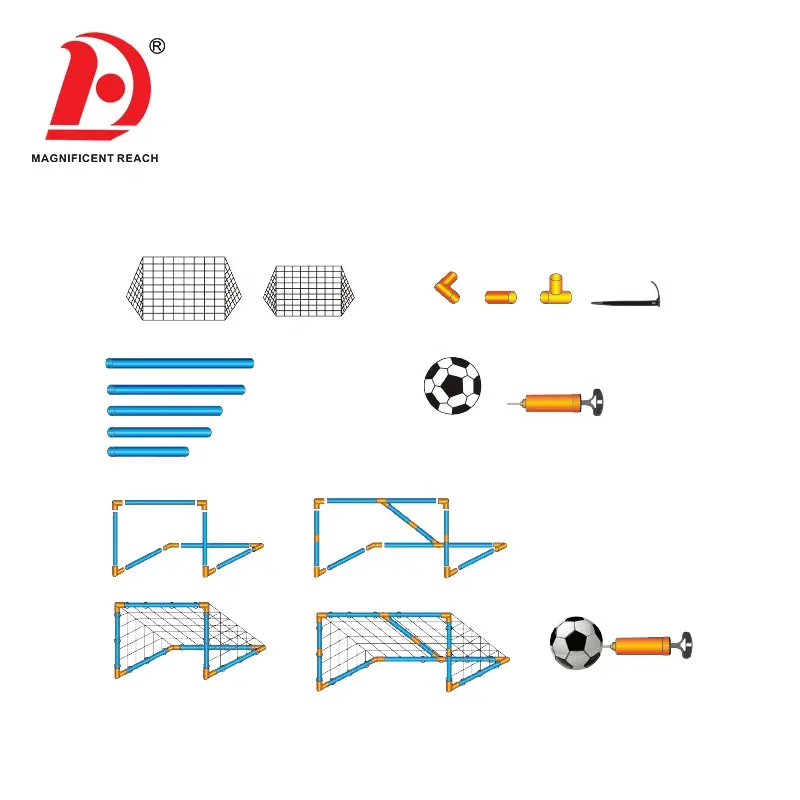 Huada 2023 Mới Phong Cách Trẻ Em Chơi Bóng Đá Trò Chơi Thể Thao Thiết Lập ABS Nhựa Mini Bóng Đá Mục Tiêu Đồ Chơi