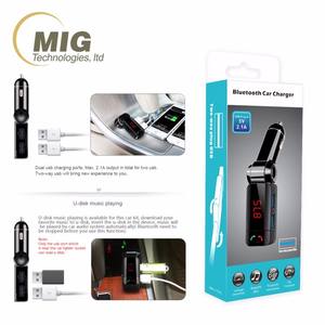 BC06 voiture kit voiture transmetteur fm radio adaptateur mains libres appel téléphonique pour iPhone pour <span class=keywords><strong>Samsung</strong></span> - Product Image 4