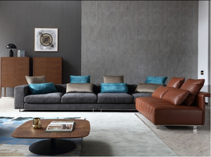 Italian Simple Design Living Room Furniture <strong>Coffee</strong> <strong>Table</strong> Set Modern Wood Tea <strong>Coffee</strong> <strong>Table</strong> <strong>Oval</strong> Wooden with Metal Base Iron - Product Image 4