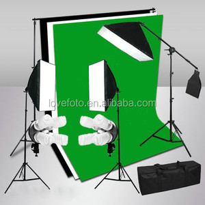 Studio Photography Boom Arm <strong>Light</strong> Stand <strong>Soft</strong> <strong>Box</strong> Background Backdrops 45W Lighting Kit - Product Image 2