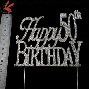 <span class=keywords><strong>50e</strong></span> <span class=keywords><strong>anniversaire</strong></span> gâteau <span class=keywords><strong>de</strong></span> <span class=keywords><strong>mariage</strong></span> Topper haute-strass argent cristal monogramme élégant décorations <span class=keywords><strong>de</strong></span> <span class=keywords><strong>mariage</strong></span> - Product Image 2