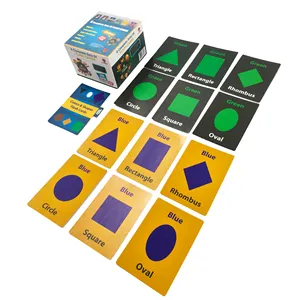 사용자 정의 로고 패키지 상자 하이 퀄리티 아기 학습 종이 플래시 카드