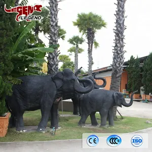 Zoológico decoración animatronic 3D fibra elefante MODELO DE Zigong