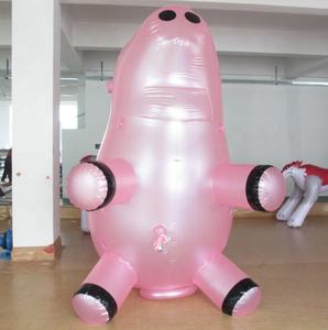 Многоцветный водонепроницаемый надувной воздушный шар в виде летающей свиньи 4-6 футов с электрическим насосом для декораций мероприятий и промоакций - Product Image 2