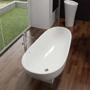 Hotel diseño esquina baño superficie sólida bañera de piedra <span class=keywords><strong>muebles</strong></span> - Product Image 4