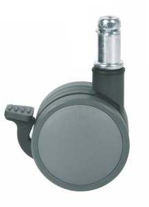 Castor Möbelrollen CASTER Schwenkbare Möbelrollen, JW-Serie Möbelrollen mit Doppelrad PP/Nylon Schwarz, Weiß Modern - Product Image 2