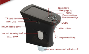 5.0MP Tenu Dans la main D'AFFICHAGE À CRISTAUX LIQUIDES Numérique Loupe avec 2.7 pouces écran <span class=keywords><strong>LCD</strong></span> et batterie rechargeable - Product Image 5