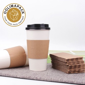 Caliente de la taza de papel de manga de taza de café de papel manga con logo café tazas de papel - Product Image 4