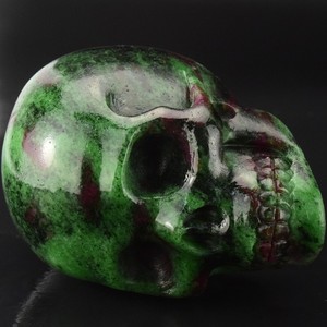 Commercio all'ingrosso di Cristallo Di Quarzo di <span class=keywords><strong>Roccia</strong></span> Naturale Epidoto Intaglio Del Cranio - Product Image 5