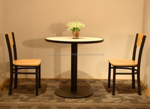2 asientos cafetería <span class=keywords><strong>restaurante</strong></span> de mesa redonda y una silla - Product Image 1
