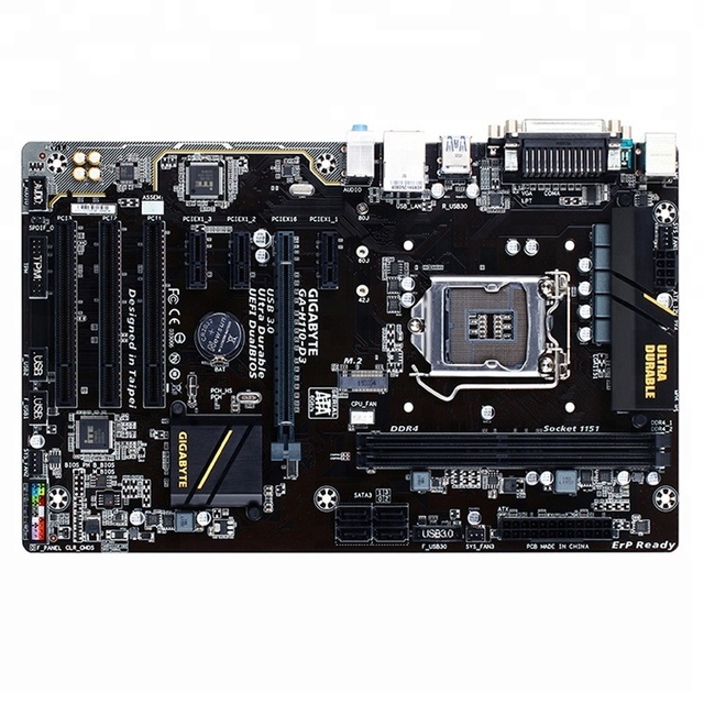 Used GIGABYTE Original Intel GA-H110-D3 Motherboard for ATX LGA1151 Game Desktop PC Motherboard