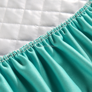 Protège-<span class=keywords><strong>matelas</strong></span> imperméable en tissu tricoté imprimé bleu personnalisé, super confortable et rafraîchissant pour l'été - Product Image 3