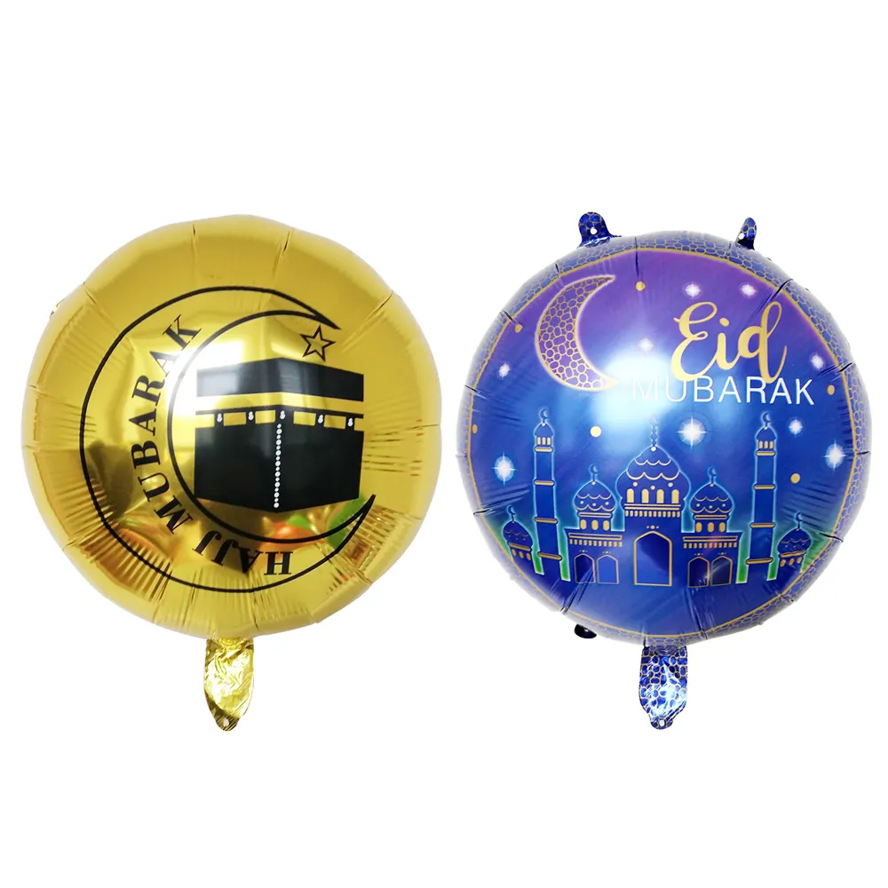 Balões de alumínio de eid, novidade, 18 polegadas, suprimentos para festa, decoração, para festas islâmicas