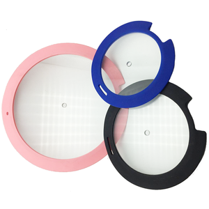 Cocina moderna diseños varios tamaño <span class=keywords><strong>universal</strong></span> tapa de la <span class=keywords><strong>olla</strong></span> de vidrio templado con borde de silicona - Product Image 1