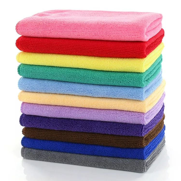 En gros de luxe coloré et lustre microfibre main serviette tout usage serviette magique
