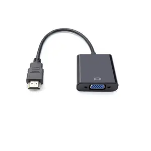 HD MI to VGA Adapter Converter Cable  HD MI Male TO VGA Female 1080P without Audio Convertor